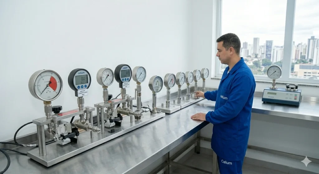 calibração de manômeto